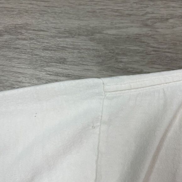 Vintage Shirt Mens Extra Large White University of Texas 90s Multicolor Retro - Picture 11 of 15